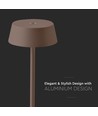 Lampe de table LED rechargeable intérieur/extérieur - Corten, tactile, IP54