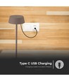 Lampe de table LED rechargeable intérieur/extérieur - Corten, tactile, IP54