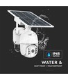 HD Smart 4G Solar PTZ camera met PIR sensor - Full HD, 360° pan-tilt, wit, incl. zonnepaneel