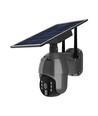 Caméra WiFi PTZ solaire extérieure - 360°, Full HD, IP65, noir