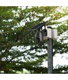 Caméra WiFi PTZ solaire extérieure - 360°, Full HD, IP65, noir