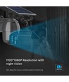 Caméra WiFi PTZ solaire extérieure - 360°, Full HD, IP65, noir