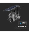 Caméra WiFi PTZ solaire extérieure - 360°, Full HD, IP65, noir