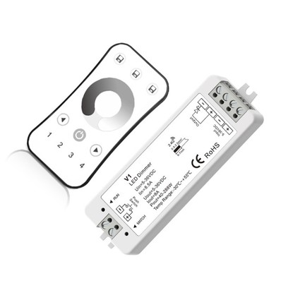 LEDlife rWave controller med fjernbetjening - 12V (96W), 24V (192W)