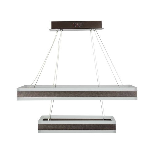 113W lysekrone - 3000K, dimbar, kaffe