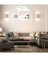 80W LED lysekrone pendel - 3-trin dæmpbar, 3000K, hvid, 360 grader lysspredning