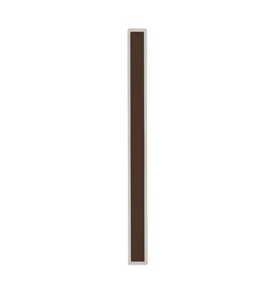 Applique murale allongée Corten, LED 17W - 4000K, IP65, utilisée à l'intérieur et à l'extérieur.