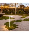 6W LED bedlampe / havelampe, RA90 - Hvid, IP65, 4000K, 102,5cm høj, inkl. lyskilde
