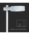 6W LED bedlampe / havelampe, RA90 - Hvid, IP65, 4000K, 102,5cm høj, inkl. lyskilde