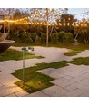 6W LED havelampe bedlampe, sort, 102,5 cm - IP65, RA90, 4000K, aluminium