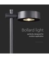 6W LED havelampe bedlampe, sort, 102,5 cm - IP65, RA90, 4000K, aluminium