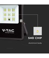 50W LED projektør med solcelle - 4000K, IP65, inkl. fjernbetjening og solpanel