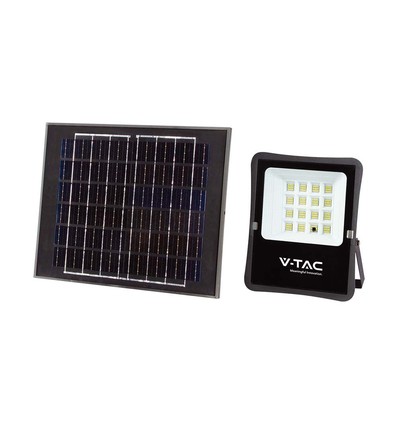Projecteur LED solaire 100W - IP65, noir, télécommande