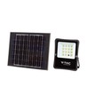 Projecteur LED solaire 100W - IP65, noir, télécommande