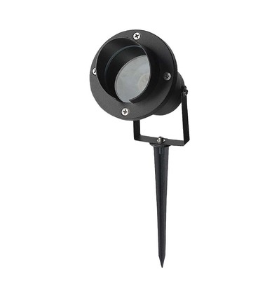 GU10 havespot med spyd - Sort, aluminium, IP65, uden lyskilde