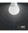 E14 6,5W LED kronepære - P45, Samsung LED chip, 4000K, 5 års garanti