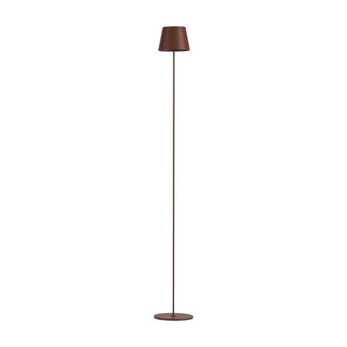 Lampadaire LED 4W, rechargeable - IP54, Corten, touch dimmable, hauteur réglable 50-130cm, charge USB