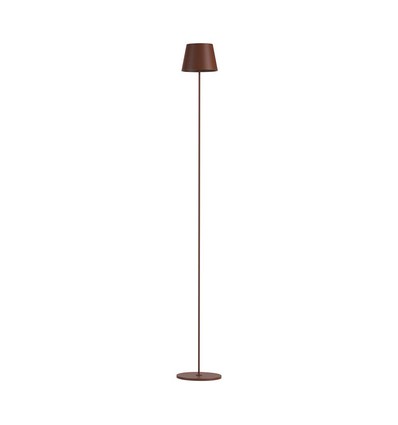 4W LED vloerlamp, oplaadbaar - IP54, Corten, touch dimbaar, verstelbare hoogte 50-130cm, USB-opladen