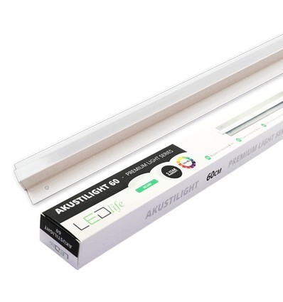 120 cm LED Troldtekt-rail - 35W, Akustilight, verzonken, 24V