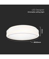 Plafonnier LED design 42W - Rond, blanc, dimmable, 4000K, angle de diffusion 360 degrés