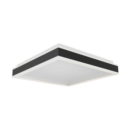 38W LED designer taklampe - 4000K, 4000lm, IP20, sort/hvit, kvadratisk/rund