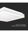 Plafonnier LED Design - 38W, 4000 lumens, 400x400mm, 4000K