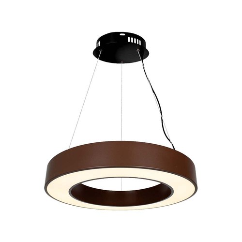 60cm 50W rund LED pendel - 125lm/W, Corten, Triac dæmpbar, 4000K, IP20