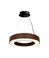 Suspension LED ronde 60cm 50W - 125lm/W, Corten, dimmable Triac, 4000K, IP20