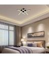 24W designer LED loftslampe - Sort, 3000K, Ø45cm, moderne design, inkl. lyskilde