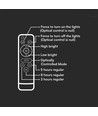 6W LED solcelle projektør - IP65, 4000K, hvid, inkl. solpanel og fjernbetjening