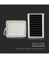 120W Solcells LED strålkastare med 15W panel - 1200lm, IP65, 4000K, inkl. fjärrkontroll och 3m kabel