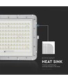 180W LED breedstraler op zonne-energie, 4000K - Incl. 20W zonnepaneel, IP65, afstandsbediening, wit
