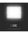 180W LED solcelle projektør, 4000K - Inkl. 20W solcellepanel, IP65, fjernbetjening, hvid