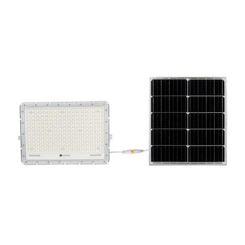 30W Solcells LED strålkastare - 2600lm, IP65, 6400K, inkl. solpanel och fjärrkontroll, utomhus