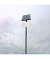30W Solcelle LED projektør med fjernbetjening - 2600lm, IP65, 6400K, inkl. solpanel og batteri