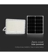 30W Solcelle LED projektør med fjernbetjening - 2600lm, IP65, 6400K, inkl. solpanel og batteri
