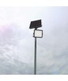 6W Solara LED projektør med solcelle - IP65, 6400K, inkl. fjernbetjening og solcellepanel