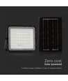 6W Solara LED projektør med solcelle - IP65, 6400K, inkl. fjernbetjening og solcellepanel