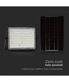 120W LED breedstraler op zonne-energie met paneel - 1200lm, IP65, incl. afstandsbediening, zwart, buiten