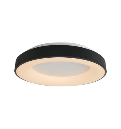 49W LED decoratieve plafondlamp, dimbaar - Ø60cm, 106lm/W, zwart, 3000K, Triac dimbaar