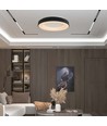 Plafonnier LED décoratif 49W, dimmable - Ø60cm, 106lm/W, noir, 3000K, Triac dimmable