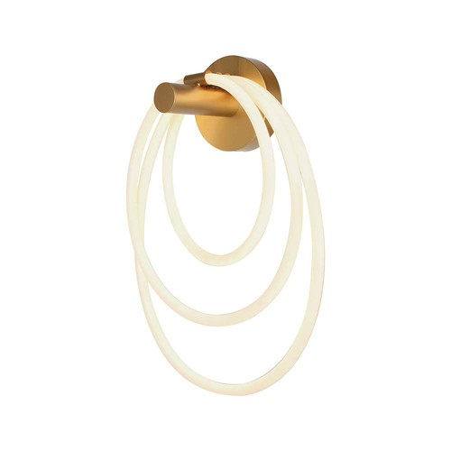 Applique murale LED design 37W - Or, Ø35cm, 3940lm, 3000K, IP20