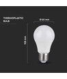 Ampoule LED E27 8,5W - A60, 3000K, Samsung LED chip, 5 ans de garantie