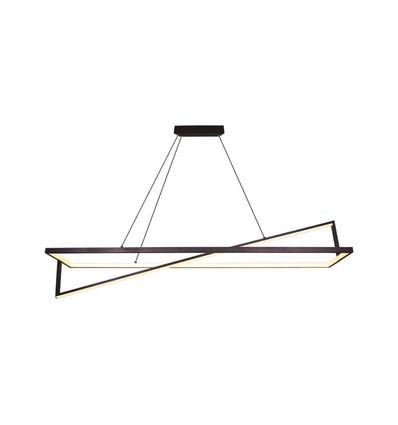 45W LED designer hengelampe - TRIAC dimbar, 3000K, svart