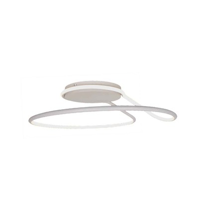 Plafonnier LED design 54W, dimmable - Ø52cm, blanc, rond, 4000K, Triac dimmable
