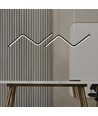 100cm 12W LED pendel - Double zig-zag design, 4000K, svart finish