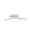 24W Designer LED loftlampe - Ø25cm, hvid, cirkel design, 4000K neutral hvid