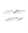 60 cm LED Troldtekt-skinne - 19W, Akustilight, innfelt, 24V