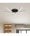20W LED designer loftlampe - 3 krydsede rør, 105lm/W, sort finish, 3000K