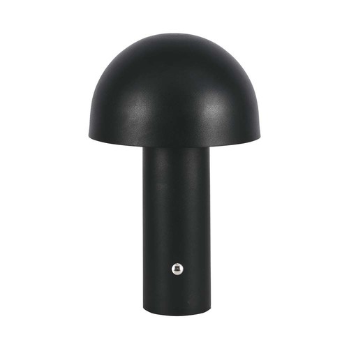 3W uppladdningsbar LED bordslampa, svart - 3-i-1 CCT, dimbar, touch, 5V, 1800mAh batteri